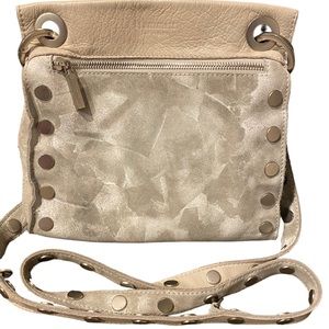 Hammitt medium Tony in lunar metallic sheen crossbody shoulder bag leather RARE